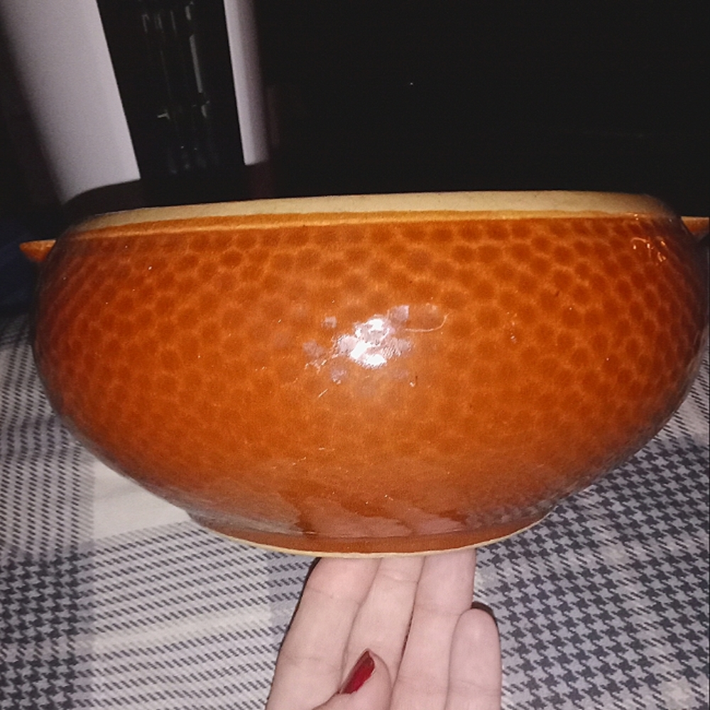 Vintage Pottery Bowl/KLA-HAM’RD Pottery /Watt Pottery /Ovenware /Bean Pot